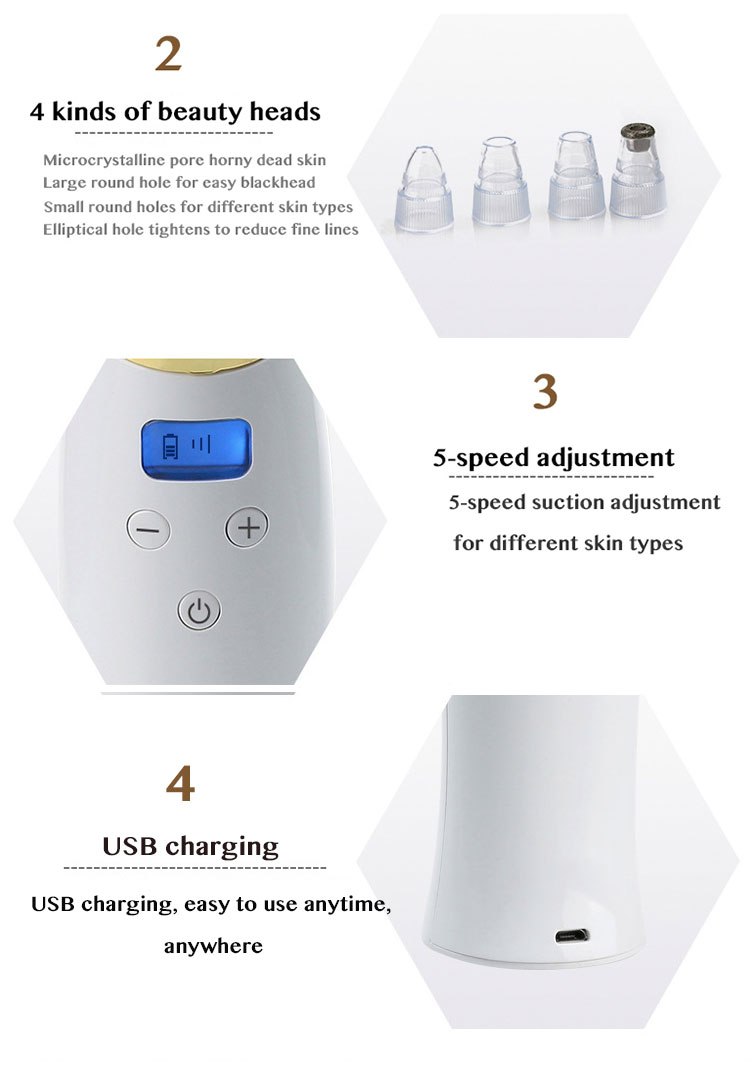 Comedo suction beauty machine function 4