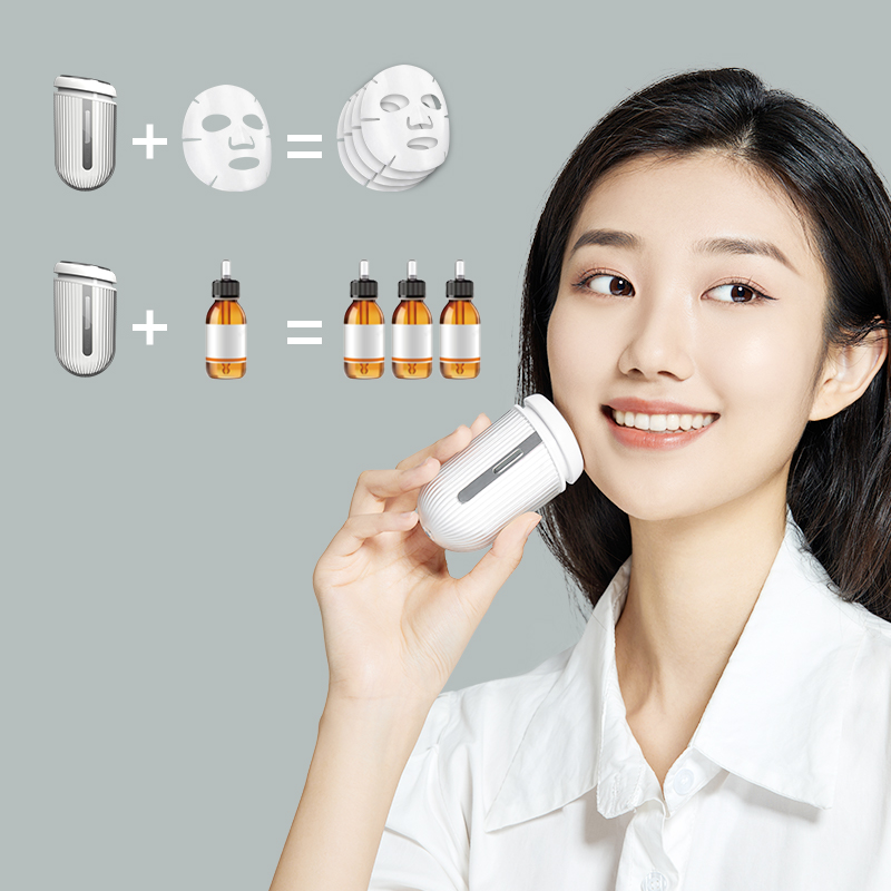 Positive Negative Ion Beauty Apparatus Home Use Cool Warm Vibration Facial Massage Beauty Appliance