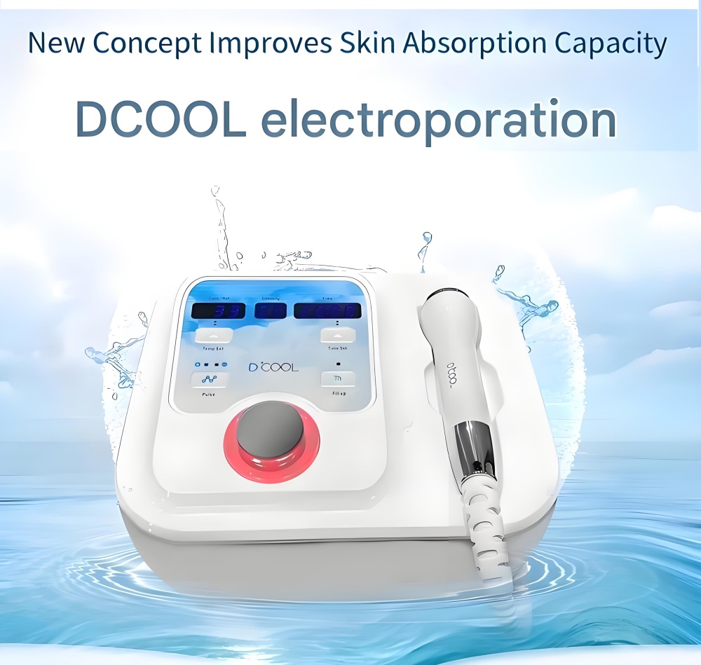 Cool Warm Shrinking Pores Massager Skin Firming Face Toning Device Facial Machine Hot Cold Hammer Electroporation Technology for