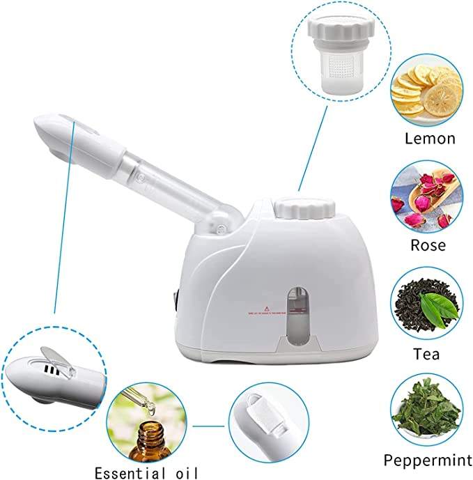 Best Selling Electric Facial Steamer Hair Face Use-Hot/Cold Sauna Ionic Nano Technology Moisturizing Nourishing Deep Cleansing