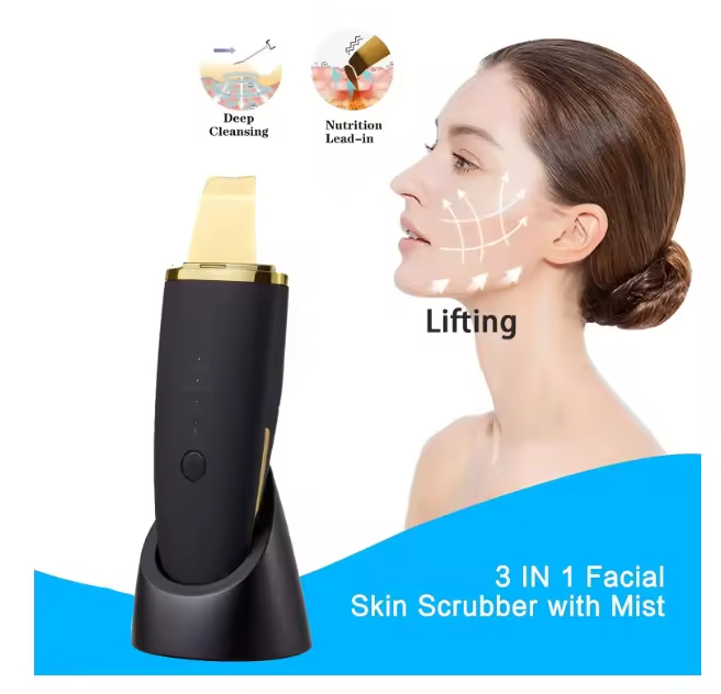 Cold Plasma Ultrasonic 24kHz Nano Blackhead Remover Pore Cleaner Face Body Deep Cleansing Tool IPX5 Waterproof Home Use Beauty