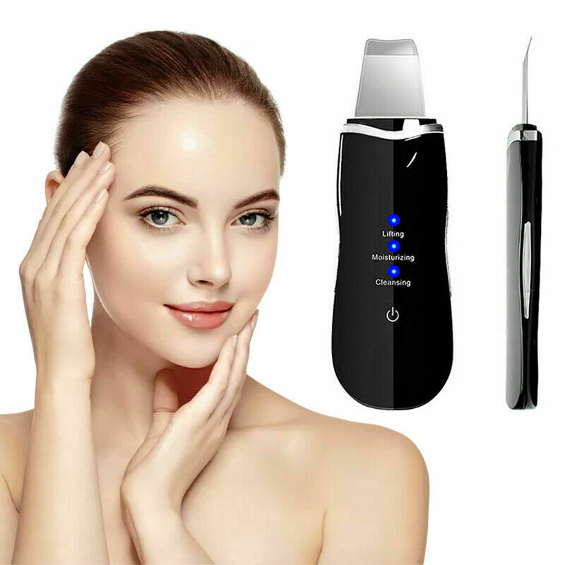 Pores Cleanser Exfoliator Blackhead Remover Comedones Extractor Electric Facial Scrubber Face Spatula