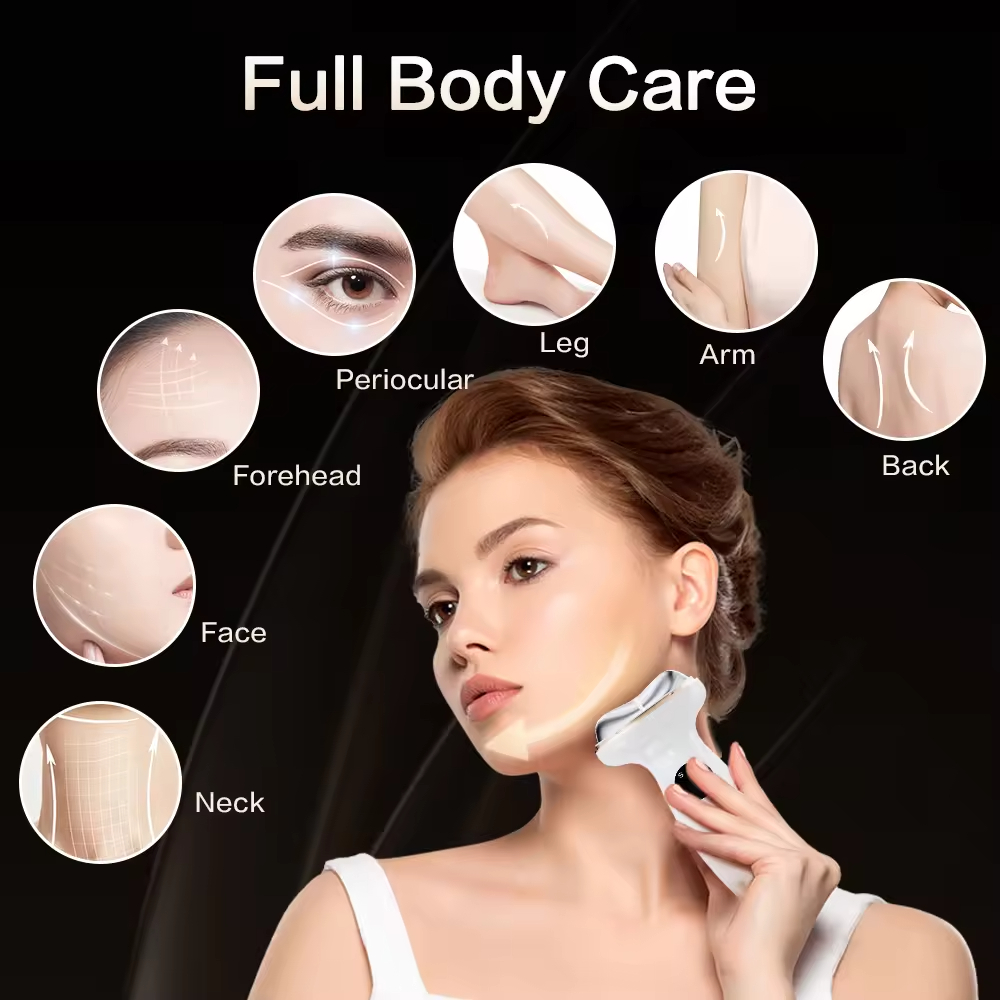 Portable Hot and Cold Facial Massager Micro-current Vibrate Magic Eye Beauty Pen Eye Lips Pen Beauty Care Electric Face Massager