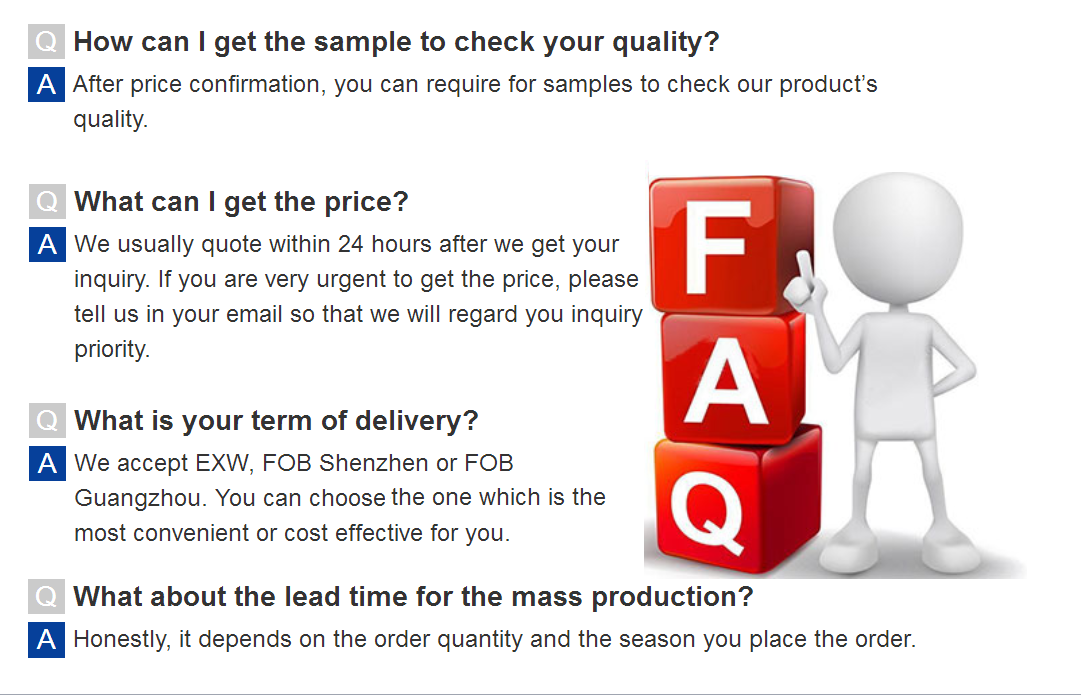 FAQ banner