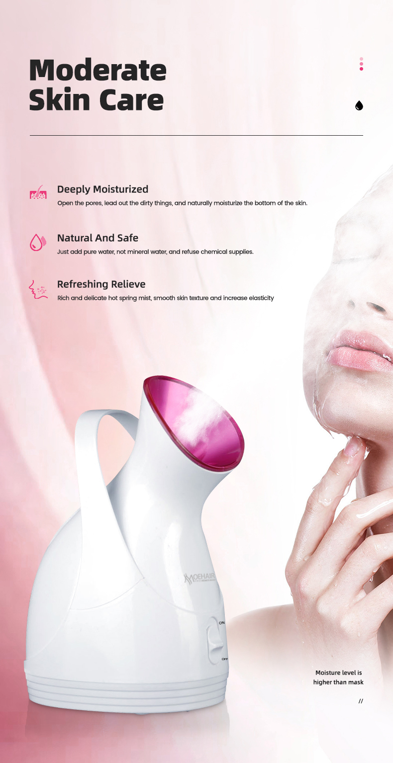 Moehair Professional Face Steamer Deep Moisturizing Face Steamer Face Steamer Facial