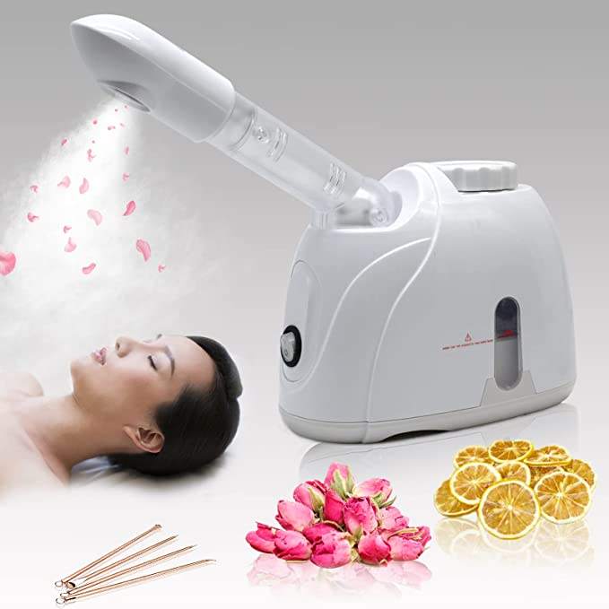 Best Selling Electric Facial Steamer Hair Face Use-Hot/Cold Sauna Ionic Nano Technology Moisturizing Nourishing Deep Cleansing