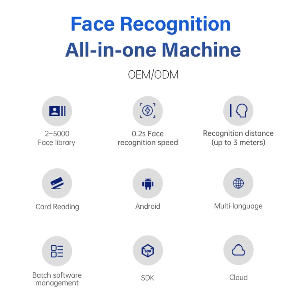 4 Inch Acces Controle Face Recognition Access Control System Biometric System Attendance Biometric Device Face Recognition for School