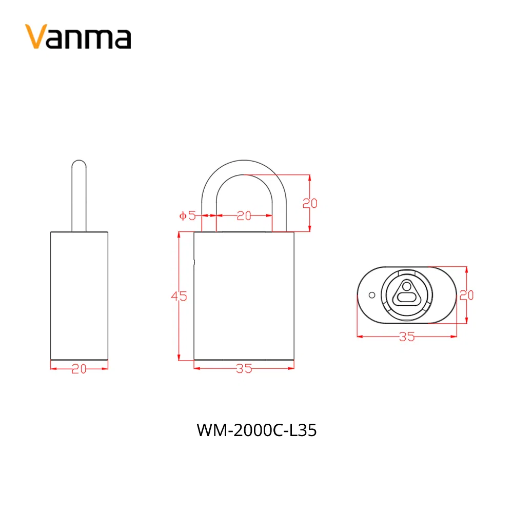 Vanma High-Security Inteligente Door Locks Management System with Unlock Report