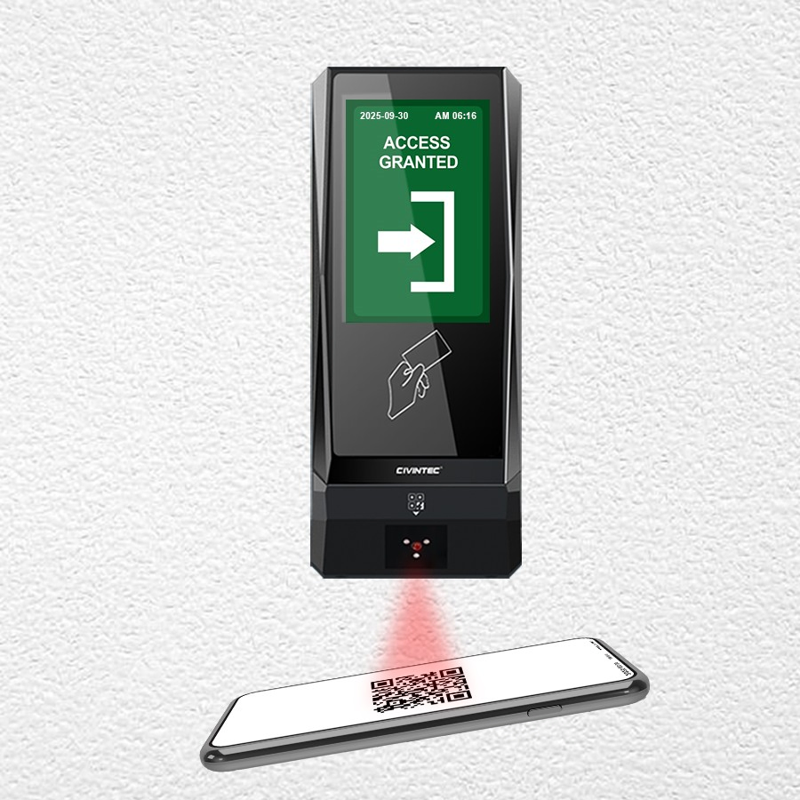 CT9 Modern Multifamily Door Entry Apartment Access Control System Create NFC Qr Access to Guests Via Smartphone
