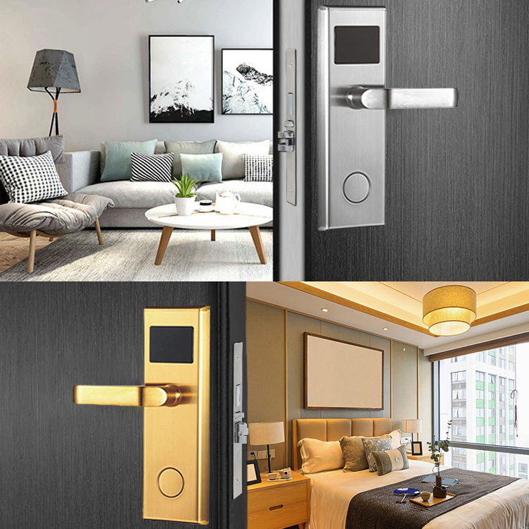 Security Electronic Key Keyless Entry Digital RFID Smart Card Hotel Door Lock System