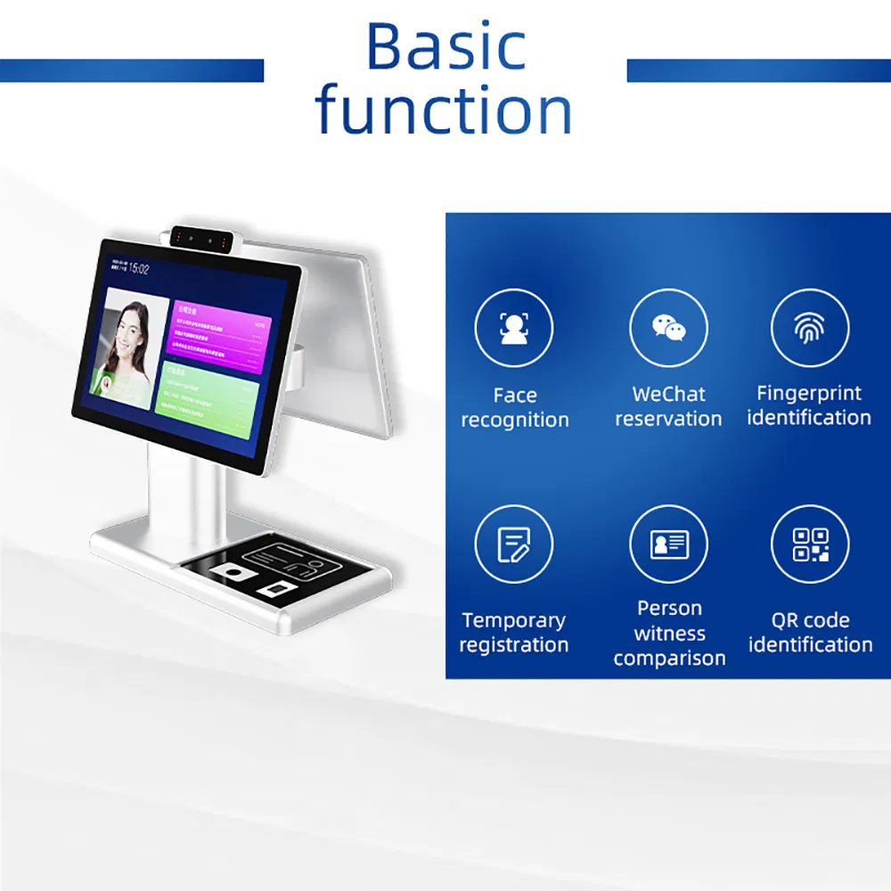 Secure Face Recognition Visitor Management System with Biometric Authentication for High-Security Facilities Visitor Check-in Machine