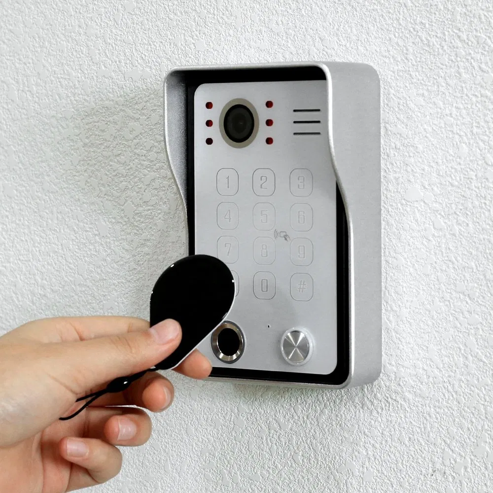 Waterproof Door Entry Intercom Access Door Entry System with Password RFID Card Swipe Unlock Fingerprint Unlock