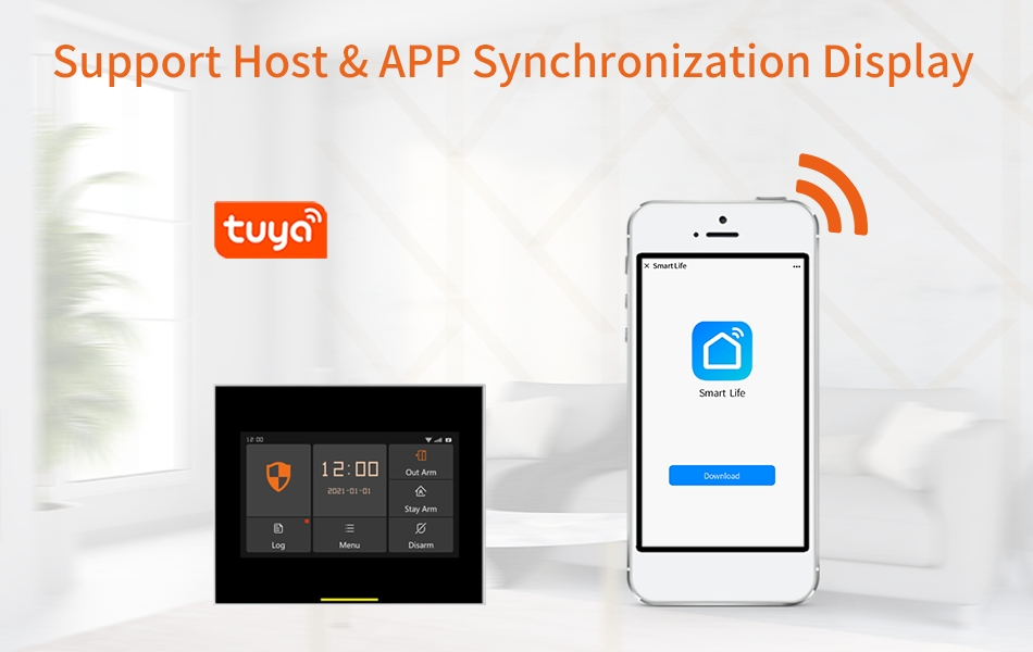 Tuya Smart Home Wireless Alarm System with APP Control for Enhanced Security