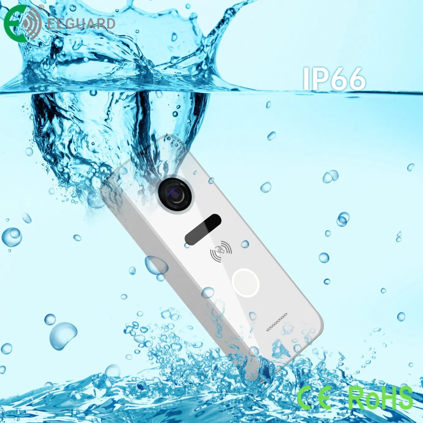 TCP/IP 10.1" IP66 RFID Unlock Wi-Fi Tuya Smart Intercom System Video Doorphone