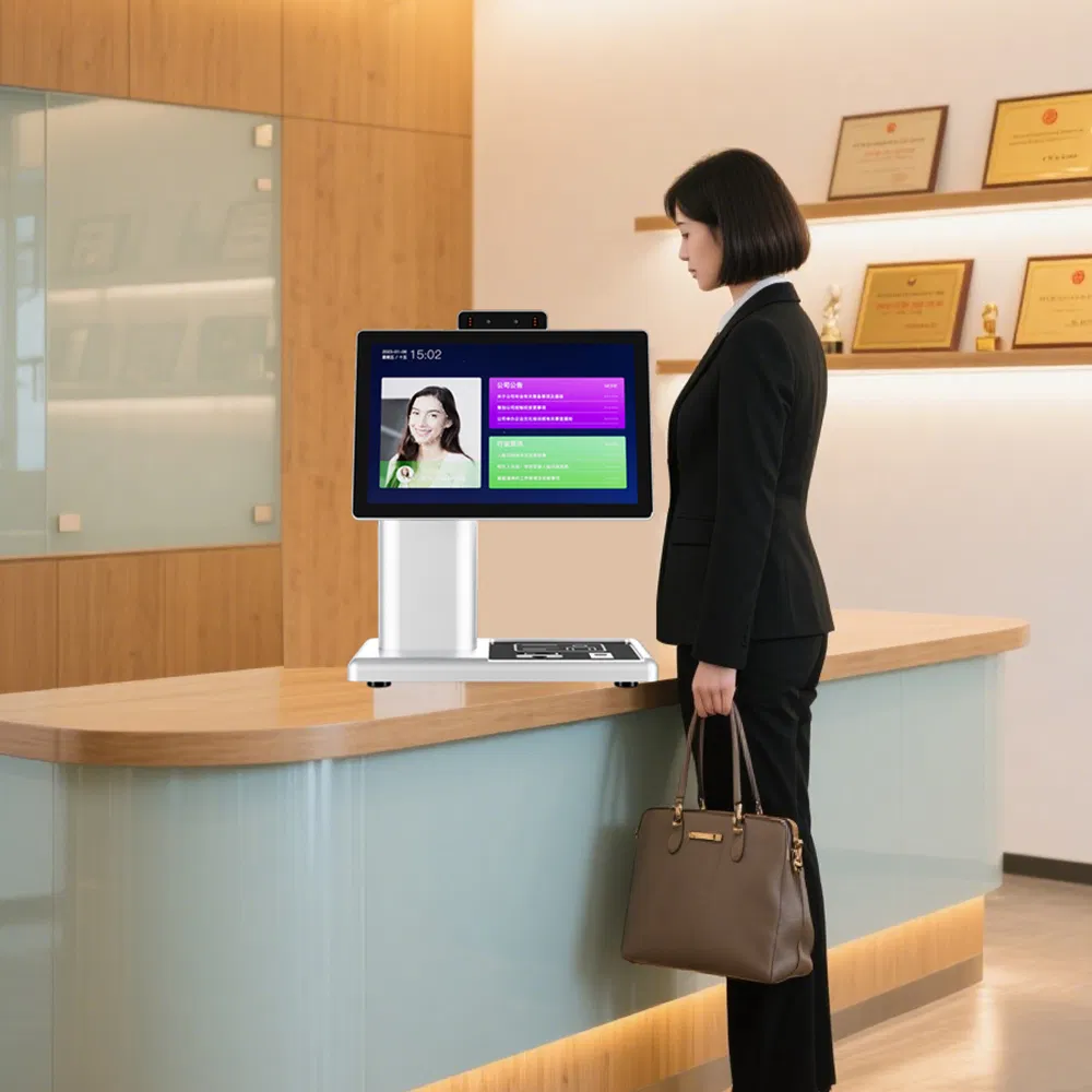 Secure Face Recognition Visitor Management System with Biometric Authentication for High-Security Facilities Visitor Check-in Machine