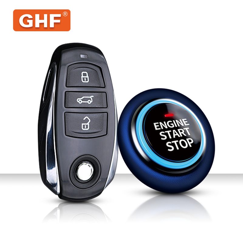 Wholesale Market Push to Start Ignition Kit, Pke Passive Keyless Entry Car Alarm System with Remote Start, Push to Engine Start Stop