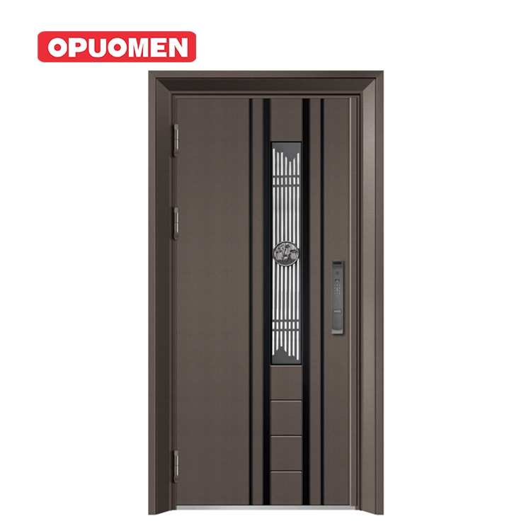 Modern Custom Designed Aluminum Door Villa Apartment Exterior Front Entrance Security Door
