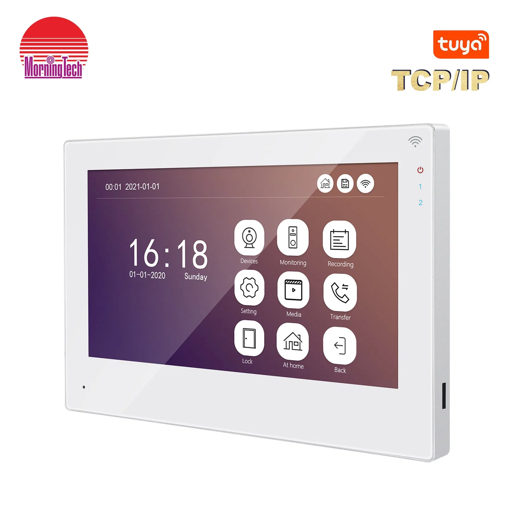 OEM TCP/IP WiFi Video Doorbell IC Card Unlock IP65 Intercom System Villa