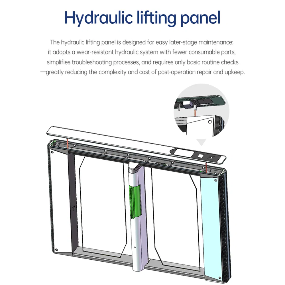 Metal Turnstile Solutions Security Barrier Arm Gate Entrance Control Automatic Swing Gate Turnstile Access Control System