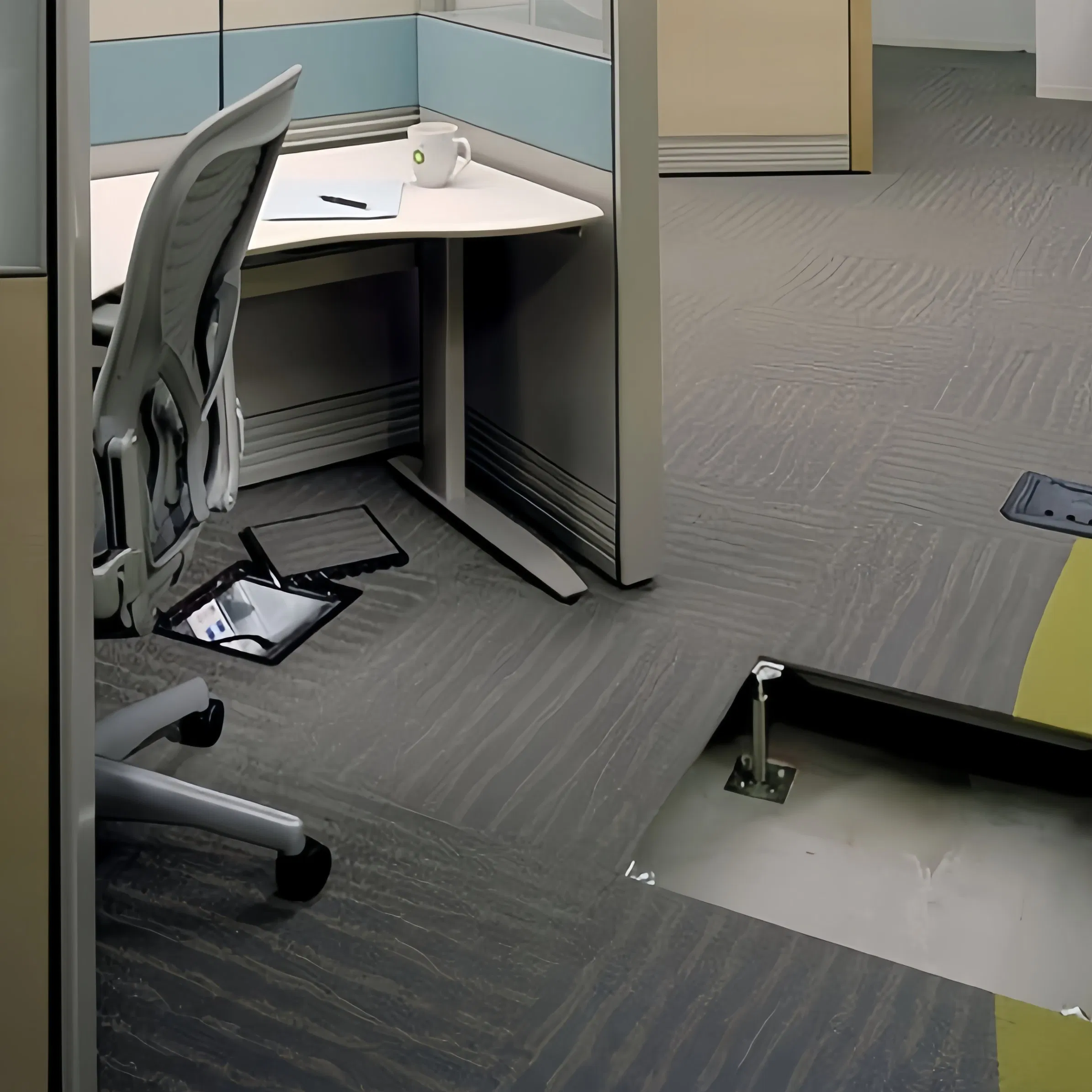 Steel Raised Access Floor System: Cement-Filled, High-Strength &amp; Available in Carpet/Rubber/Stone/Ceramic Surfaces