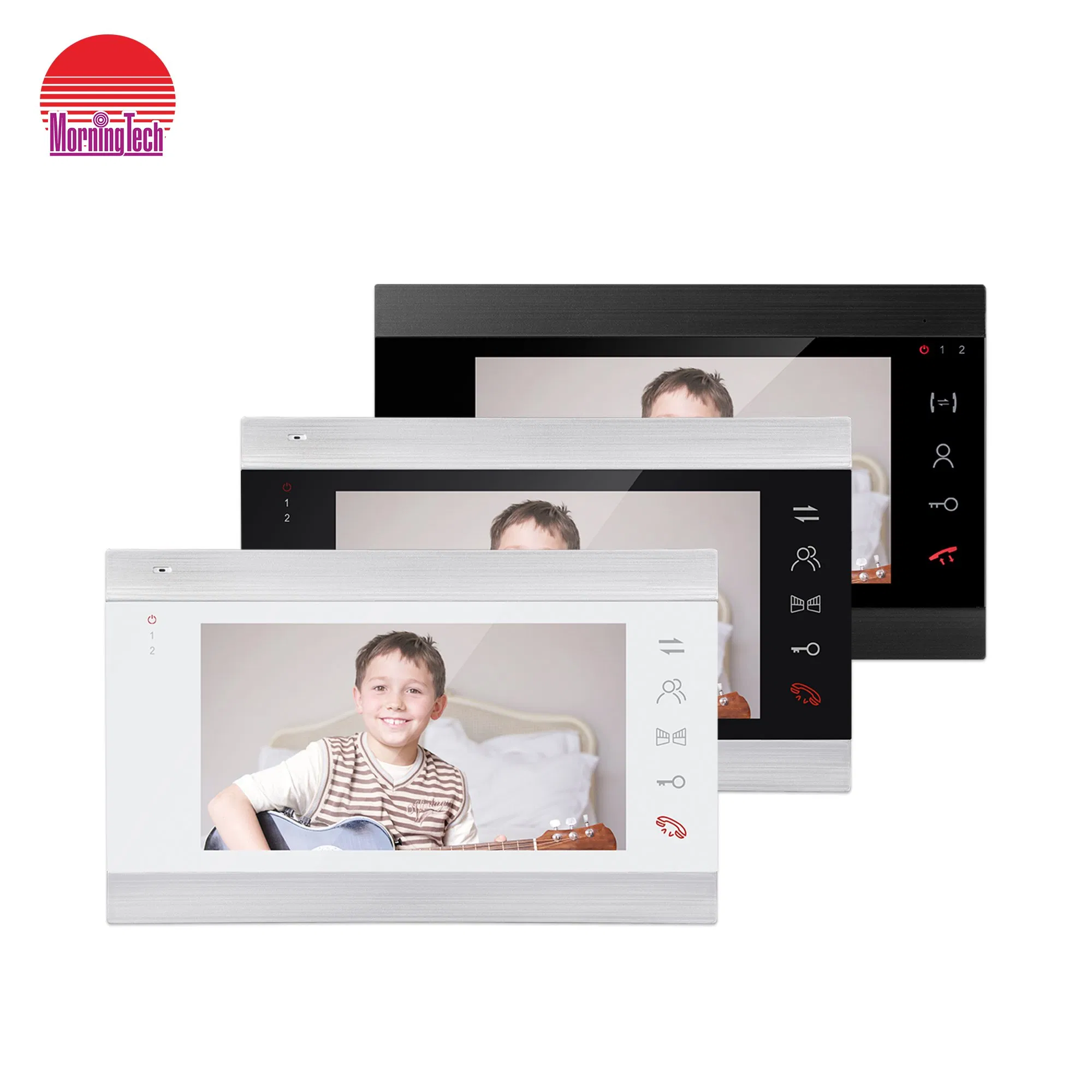 Wired Video Intercom Waterproof Outdoor Doorbell Monitor Detection Door Entry System