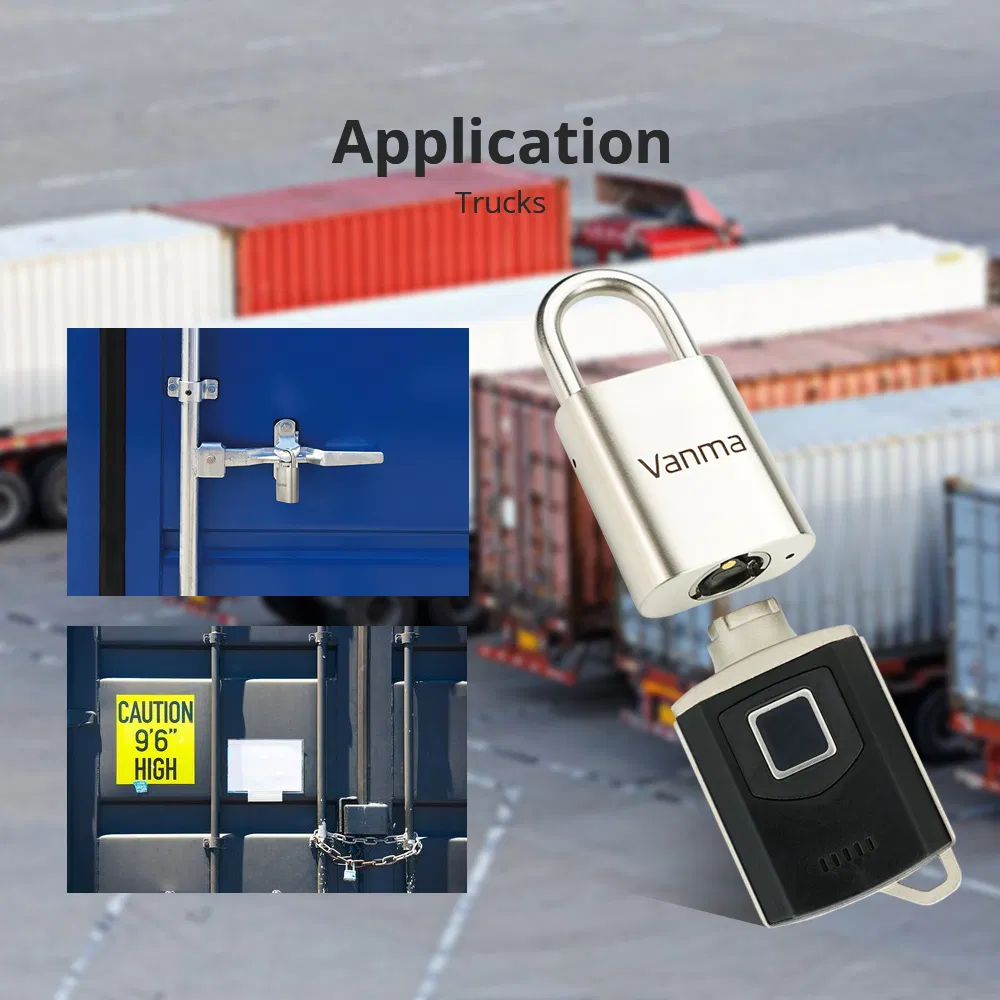 Vanma IP68 Security Electronic Padlock Stainless Steel Rugged Smart Lock and Keys System