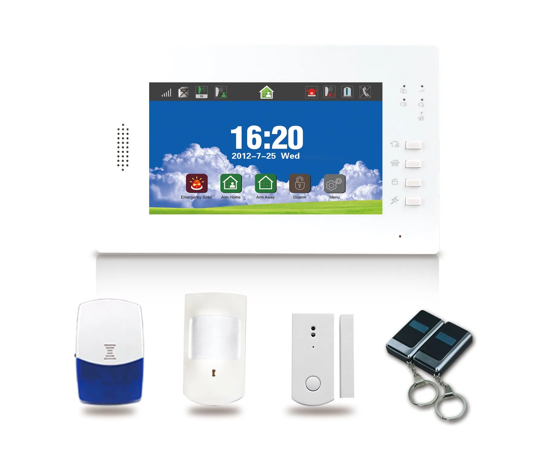 Wired Wireless Intrusion Smart WiFi GSM Alarm System for Home Security (ES-X6)