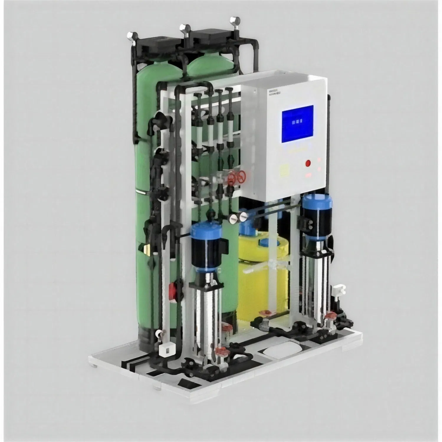 Advanced Industrial Ultra Pure Water Production System for Microelectronics with Integrated Monitoring and Control System for Real Time Water Quality Assurance
