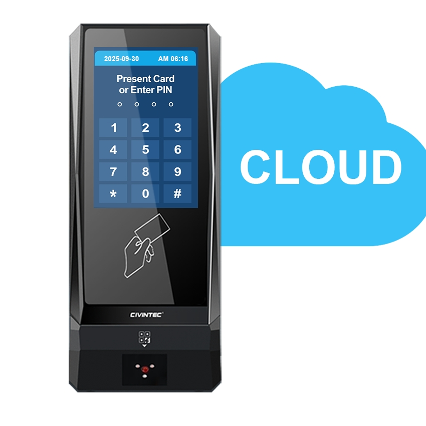 CT9 Access Control System with Time Attendance Function Keypad and Card Reader Employee Management Access Log Reporting