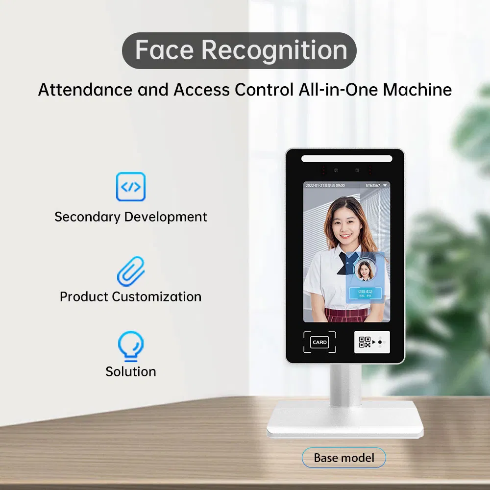 Biometric Attendance Machine Access Control Device - 99.98% Accuracy Face+Card+Qr Code Indoor Outdoor Face Recognition