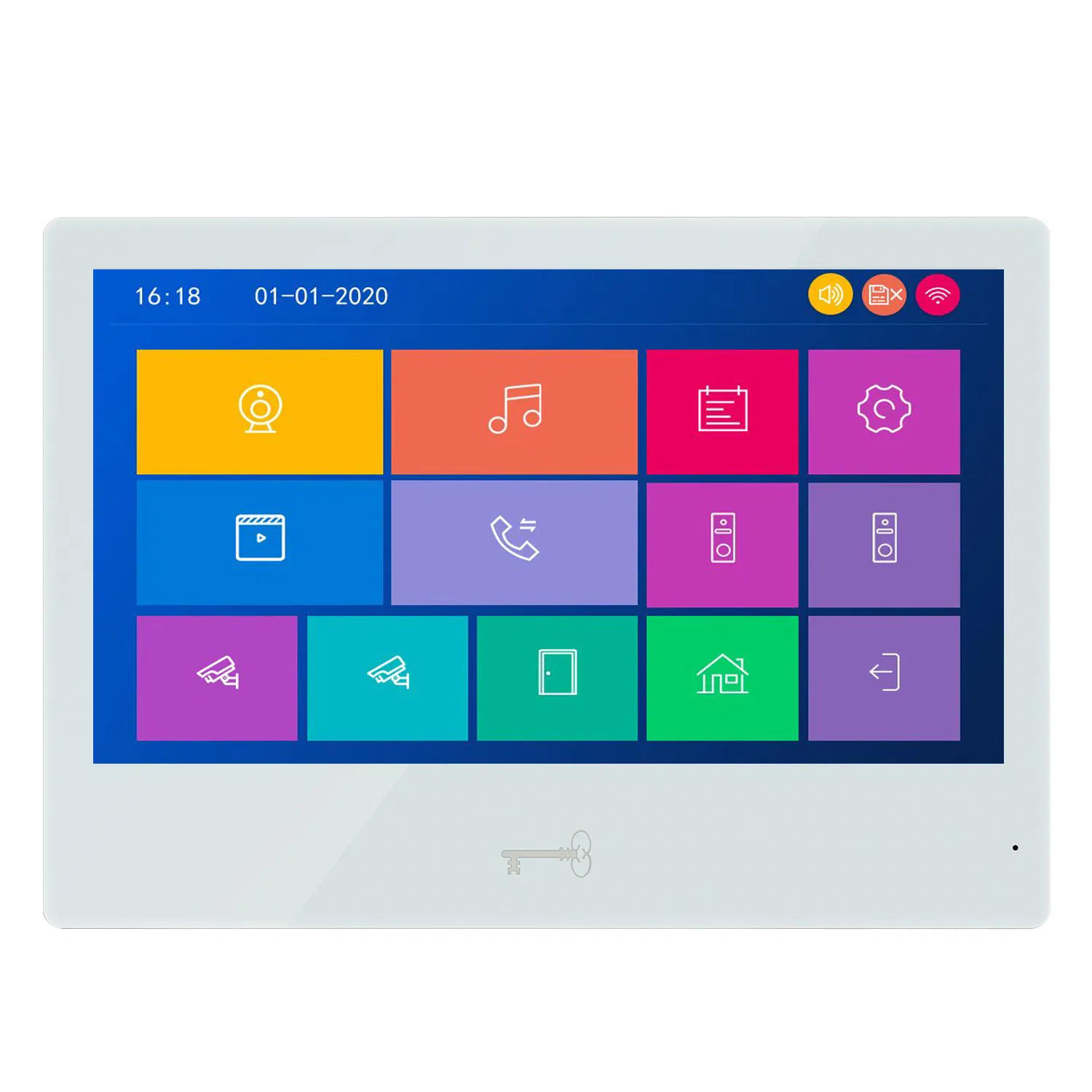 Waterproof Door Entry Intercom Access Door Entry System with Password RFID Card Swipe Unlock Fingerprint Unlock