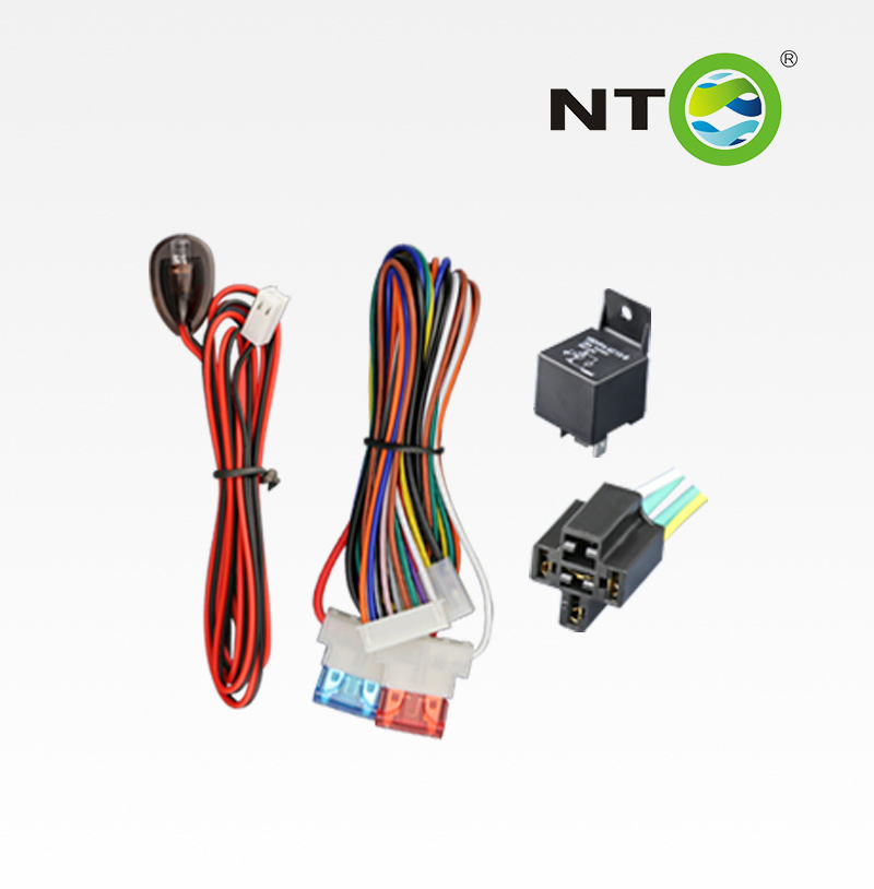 Nto 1-Way Car Alarm System with 2 Remotes &amp; Keyless Entry Universal Door Lock Actuator 2 Wire