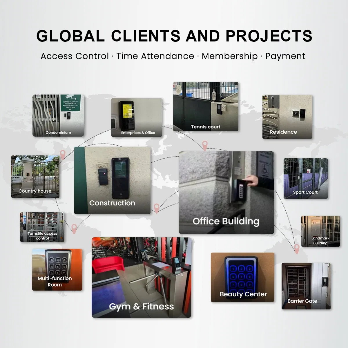 Server Real-Time Remote Controlled All-in-One RFID NFC BLE Qr Code Access Control System WiFi Lorawan with Https Mqtt Sdk