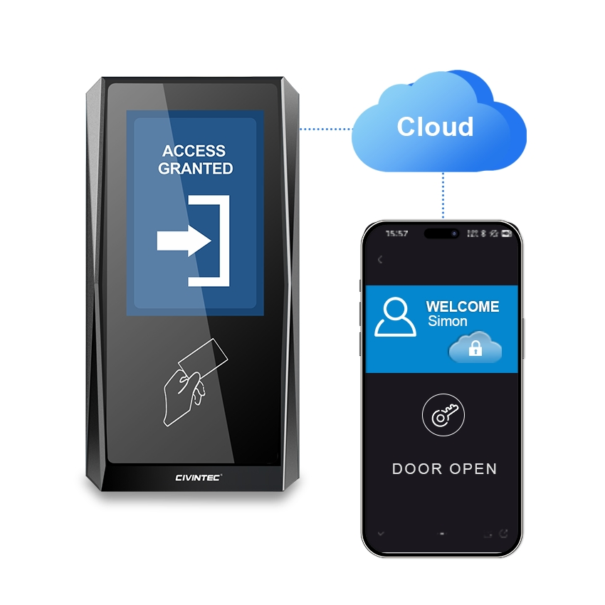 CT9 Mobile APP Remote Control Door Access System Using WiFi Technology Hands Free Entry Secure Convenient Touchless Access