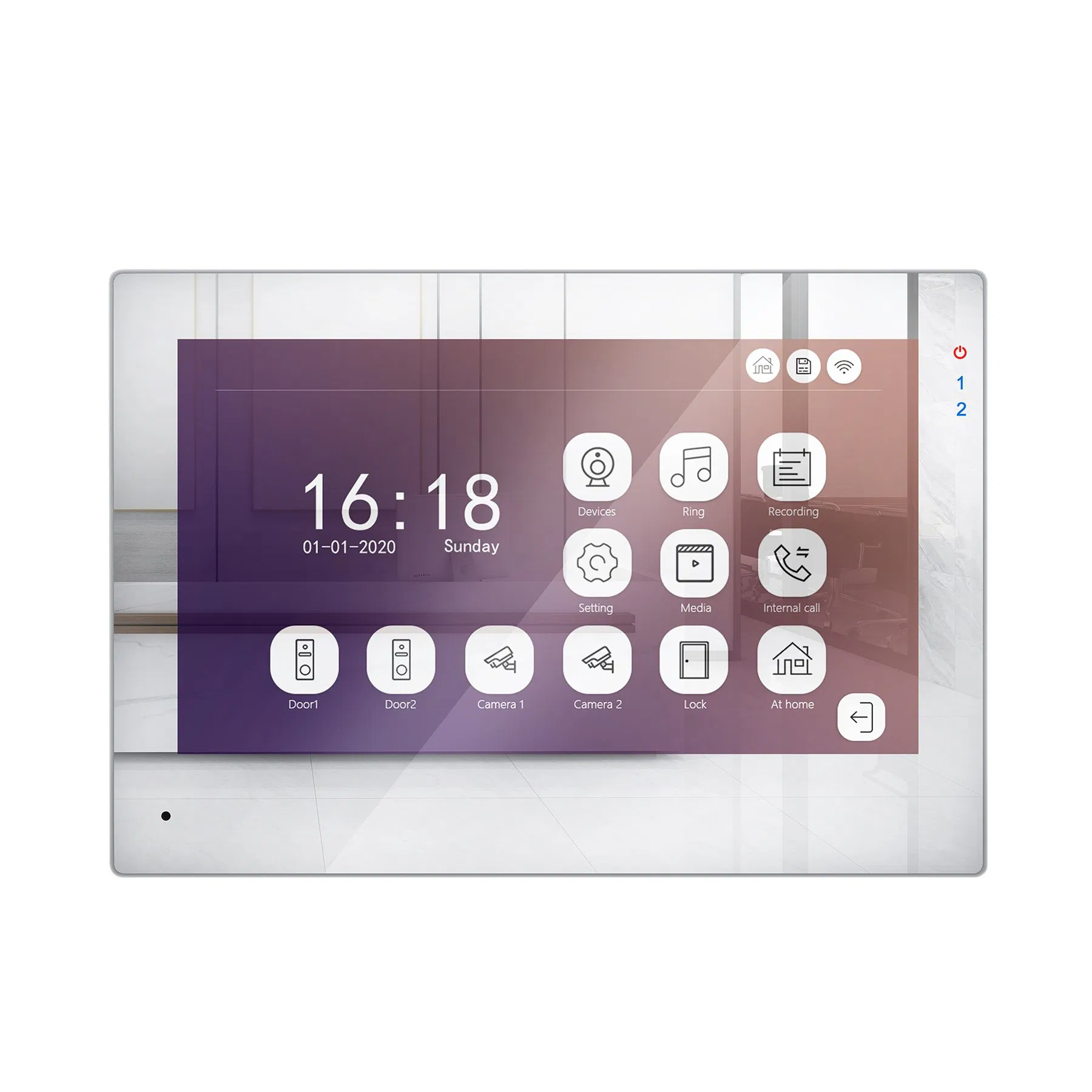 WiFi Intercom Doorbell Tuya Video Intercom System with Motion Detection Night Vision Remote Unlock