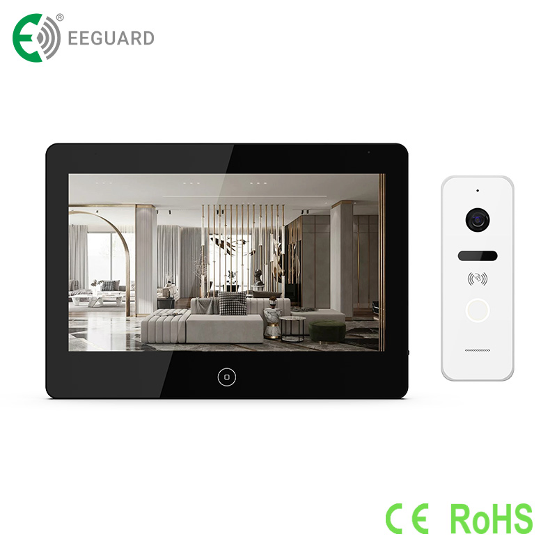 TCP/IP 10.1" IP66 RFID Unlock Wi-Fi Tuya Smart Intercom System Video Doorphone