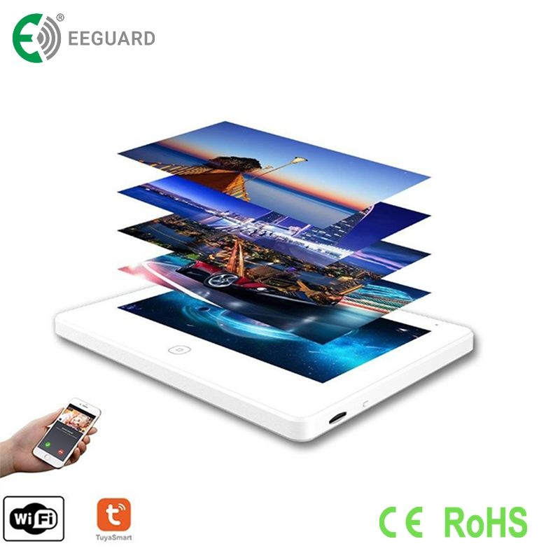TCP/IP 7 Inch Intercom Phone Touch Screen Tuya Smart Video Intercom System