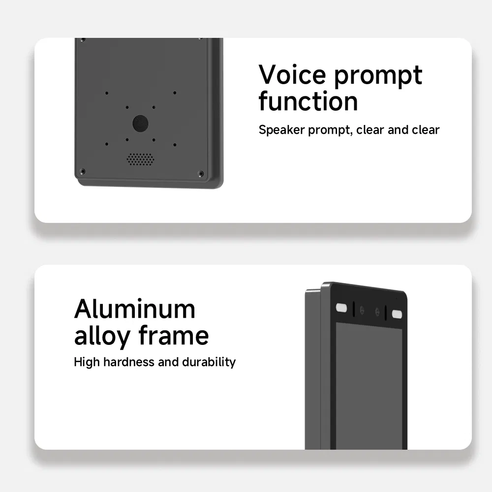 Suntek Waterproof Biometric Ai Face Recognition Free Sdk Web Cloud Time Recording Attendance Customizable Logo Reset WiFi Access Control Device