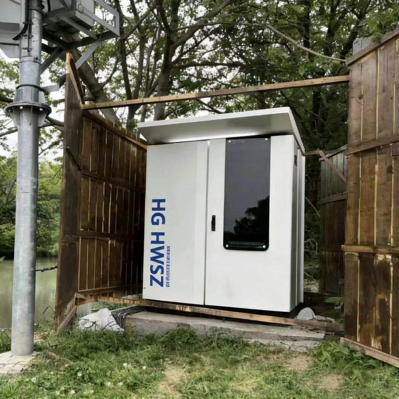 Industrial-grade water quality monitoring station - National standard method detection - Outdoor integrated online monitoring system HG HWSZ S100