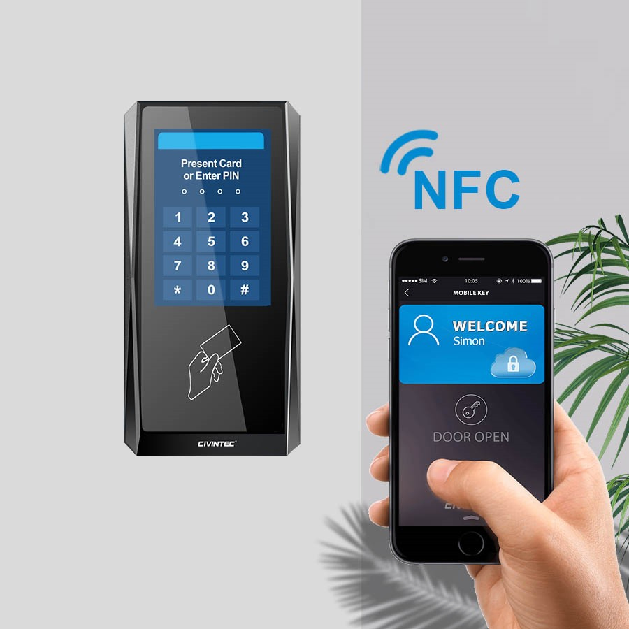 Smart Phone APP Remote Control Door Security Linux WiFi Access Control System with RFID NFC Bluetooths Reader