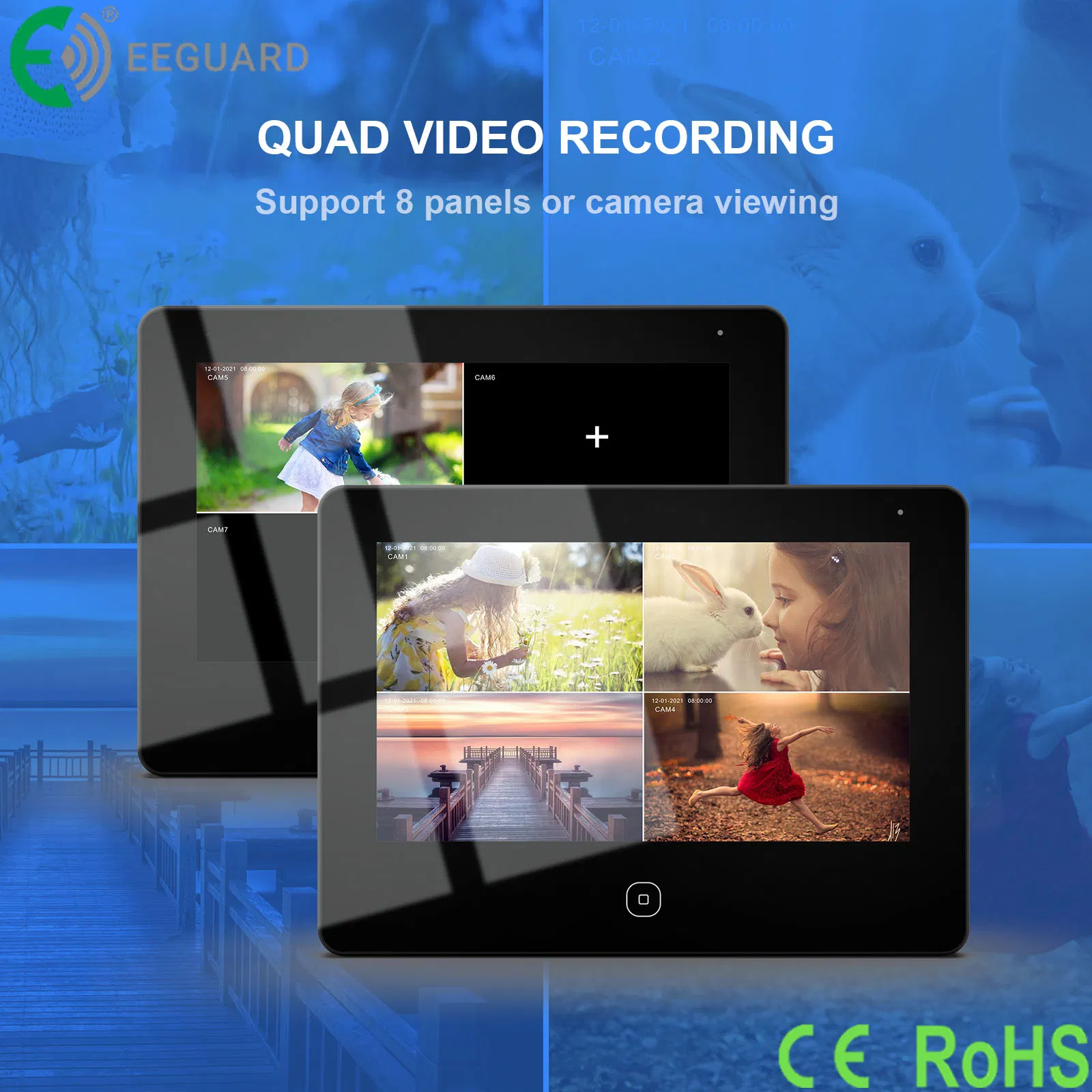 TCP/IP Touch Screen Wi-Fi Tuya Intercom System IP66 RF433 Video Doorphone Kit