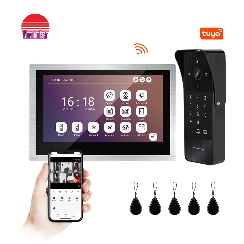 Video Interphone System 2 Apartments for IP Video Intercom for Apartments