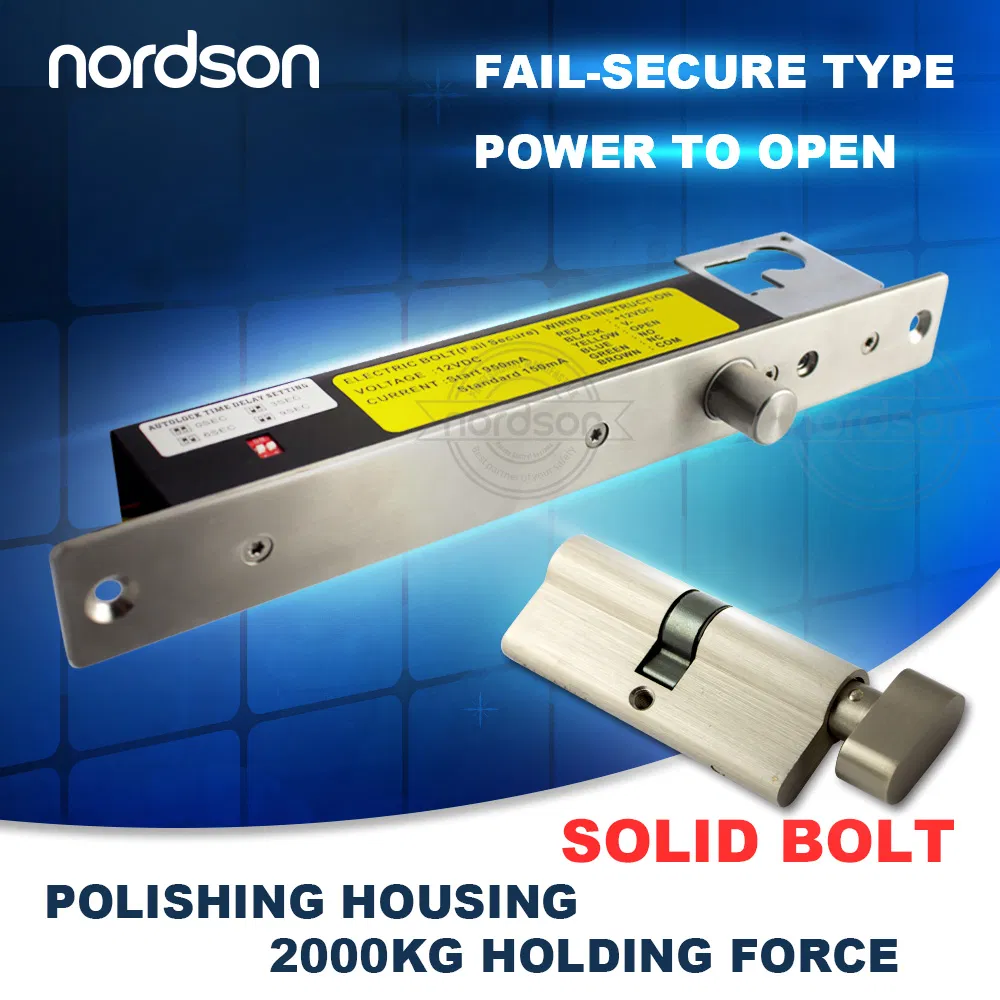 Fail-Secure Sturdiness Door Smart Hotel Euro Security Cylinder Lock System with Emergency Key