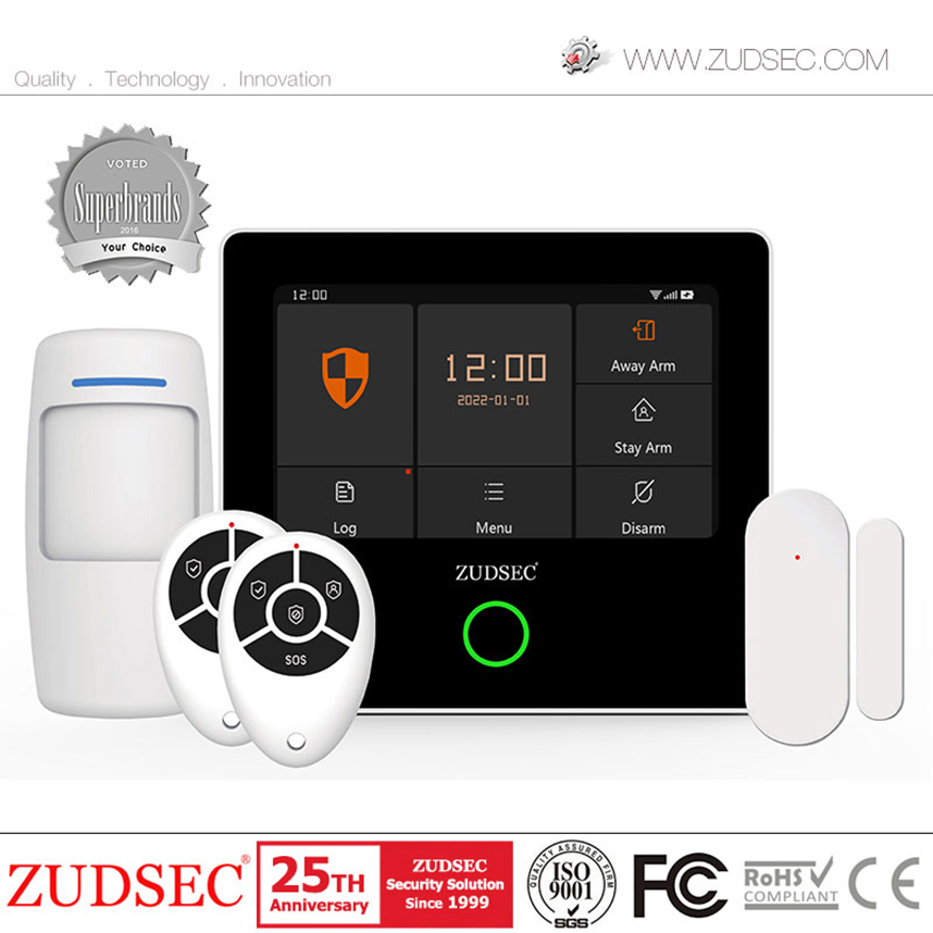 Tuya Smart Home Security Alarm System WiFi GSM Panel with Built-in Siren 433MHz Door Motion Sensors