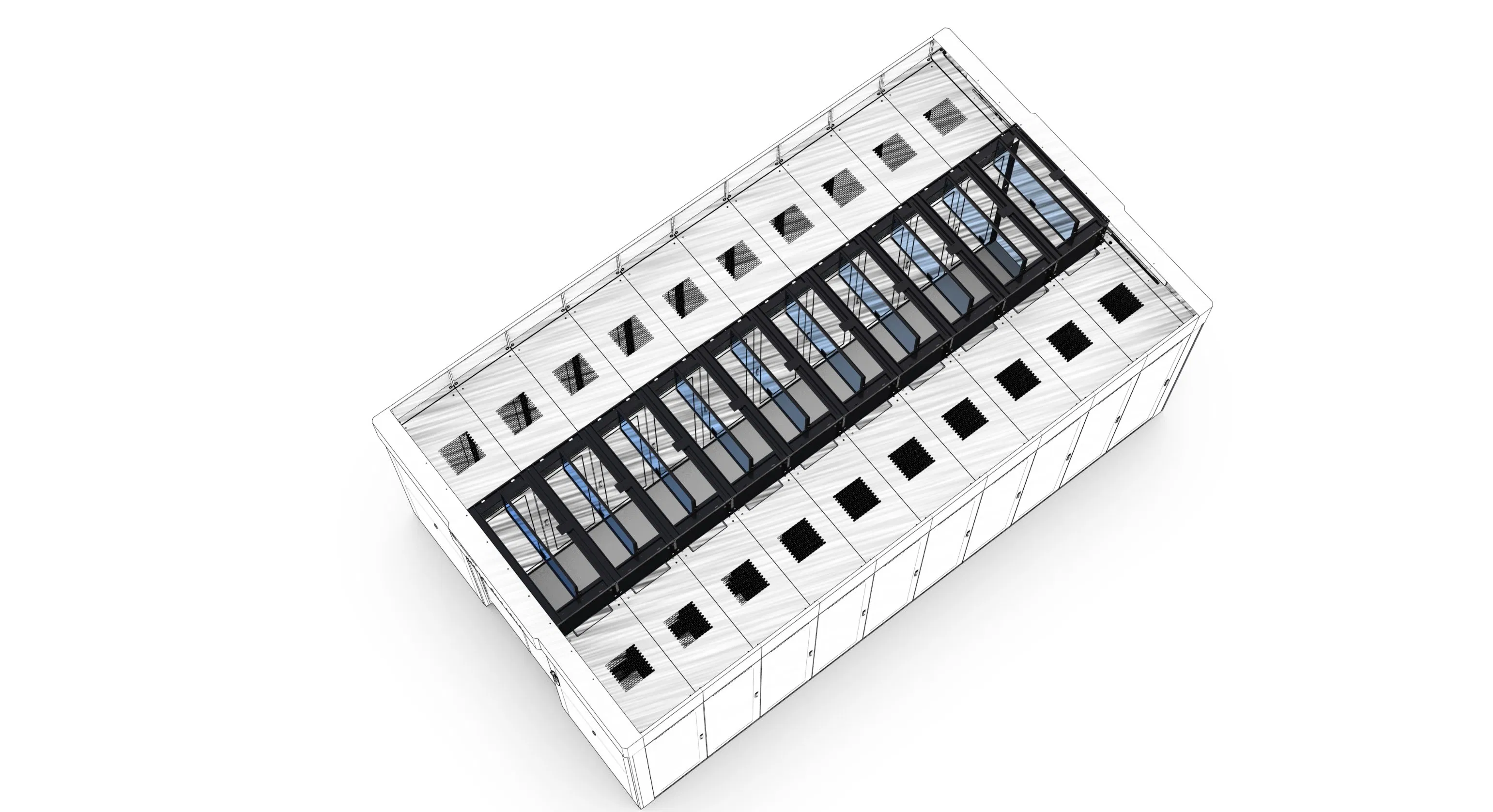 Cold Aisle Containment System for It Data Center
