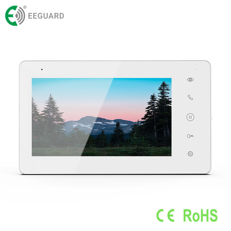2-Wire 7" Touch Screen Video Intercom System Home Security with RFID Unlock Villa Kit