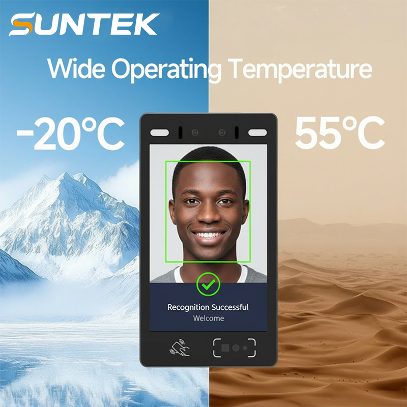 30, 000 User/Face Capacity Suntek Facial Recognition System Door Access Terminal for Airports and High-Traffic Security Zones