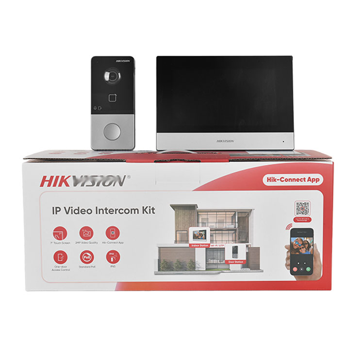 Hikvision Ds-Kis608-P IP Video Intercom Kit Villa Door Remote Unlock Intercom System
