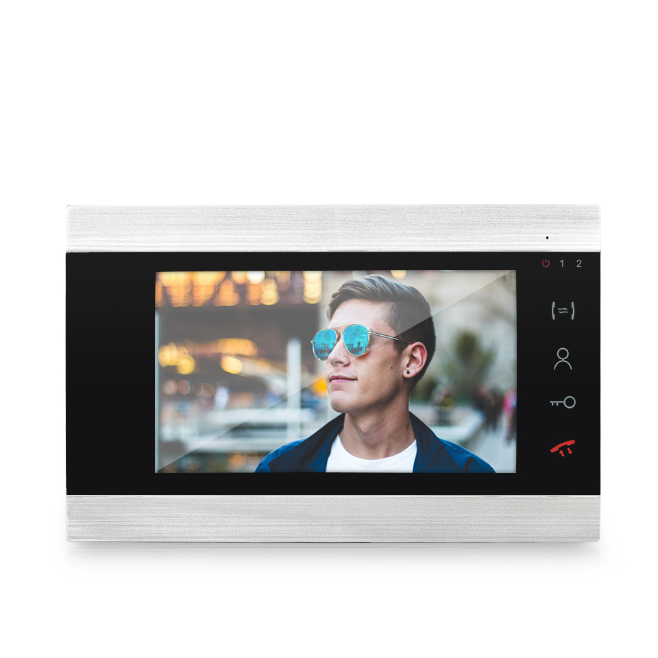 Wired Video Intercom Waterproof Outdoor Doorbell Monitor Detection Door Entry System