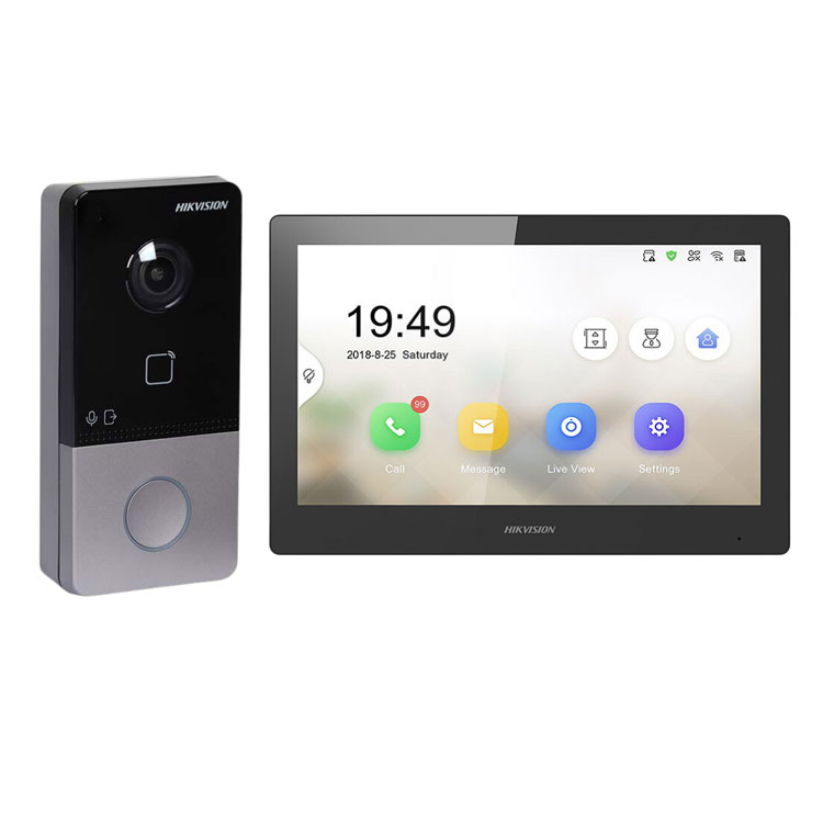 Hikvision Ds-Kis608-P IP Video Intercom Kit Villa Door Remote Unlock Intercom System